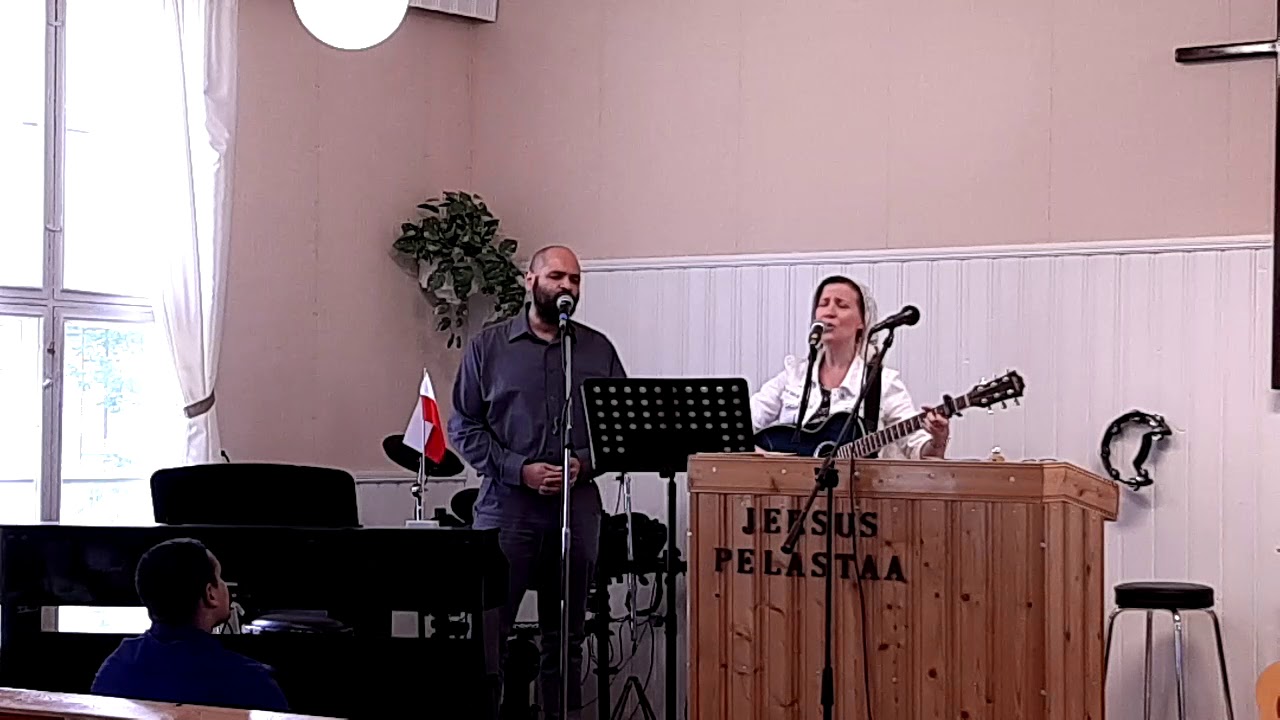 Marco ja Marianne Andreasen Alavudella. Give a Life lähetyskokous