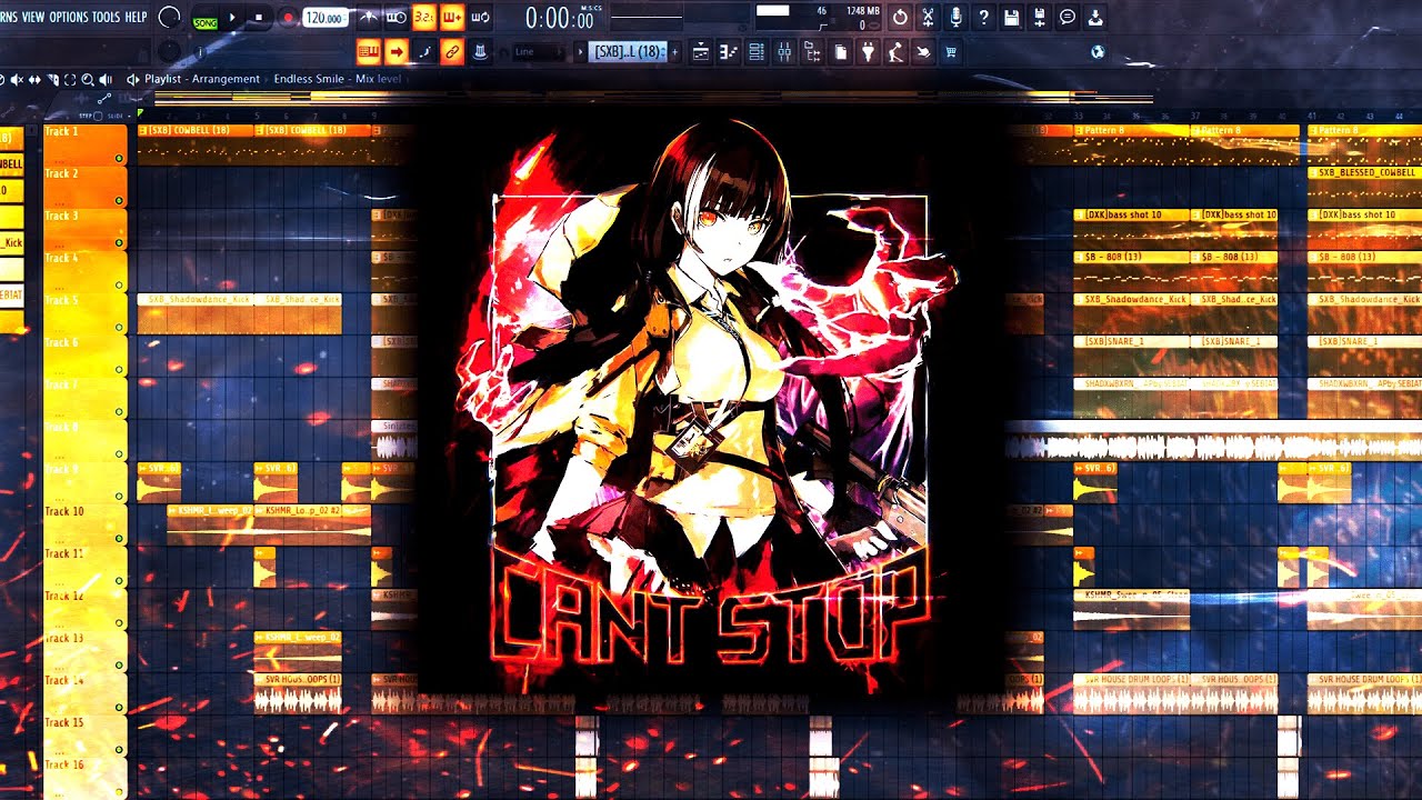 Sinizter, SHADXWBXRN - CAN'T STOP [FL STUDIO REMAKE] + FREE FLP