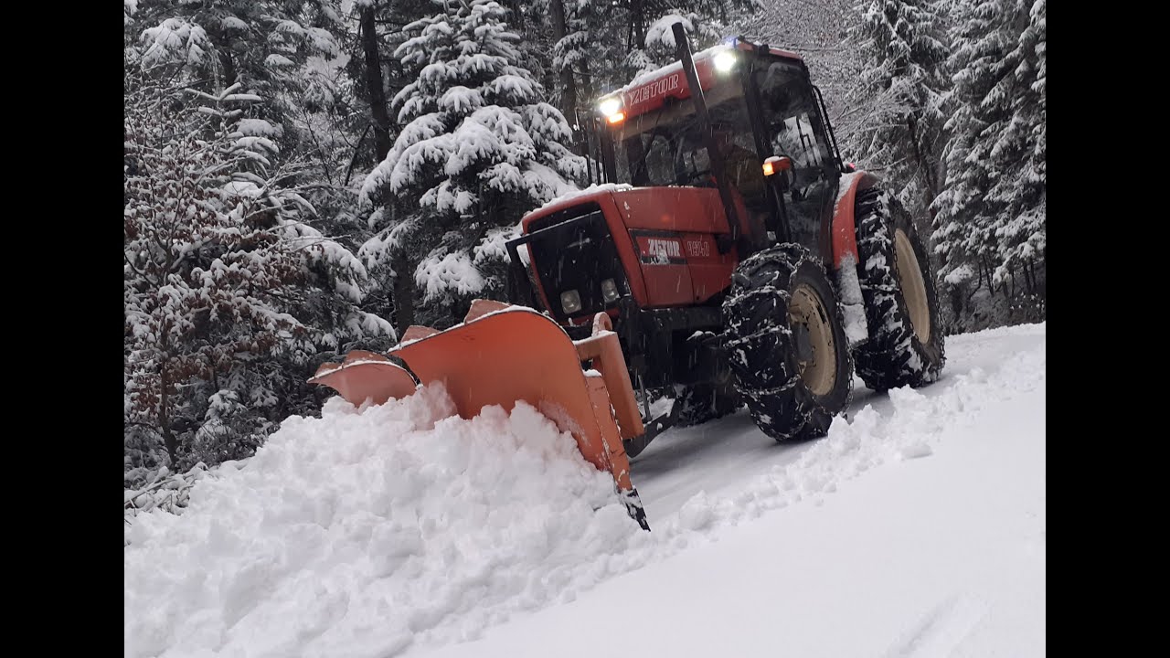 ❄odśnieżanie 2021 Extreme ❄metrowe zaspy śniegu❄Zetor 9540❄