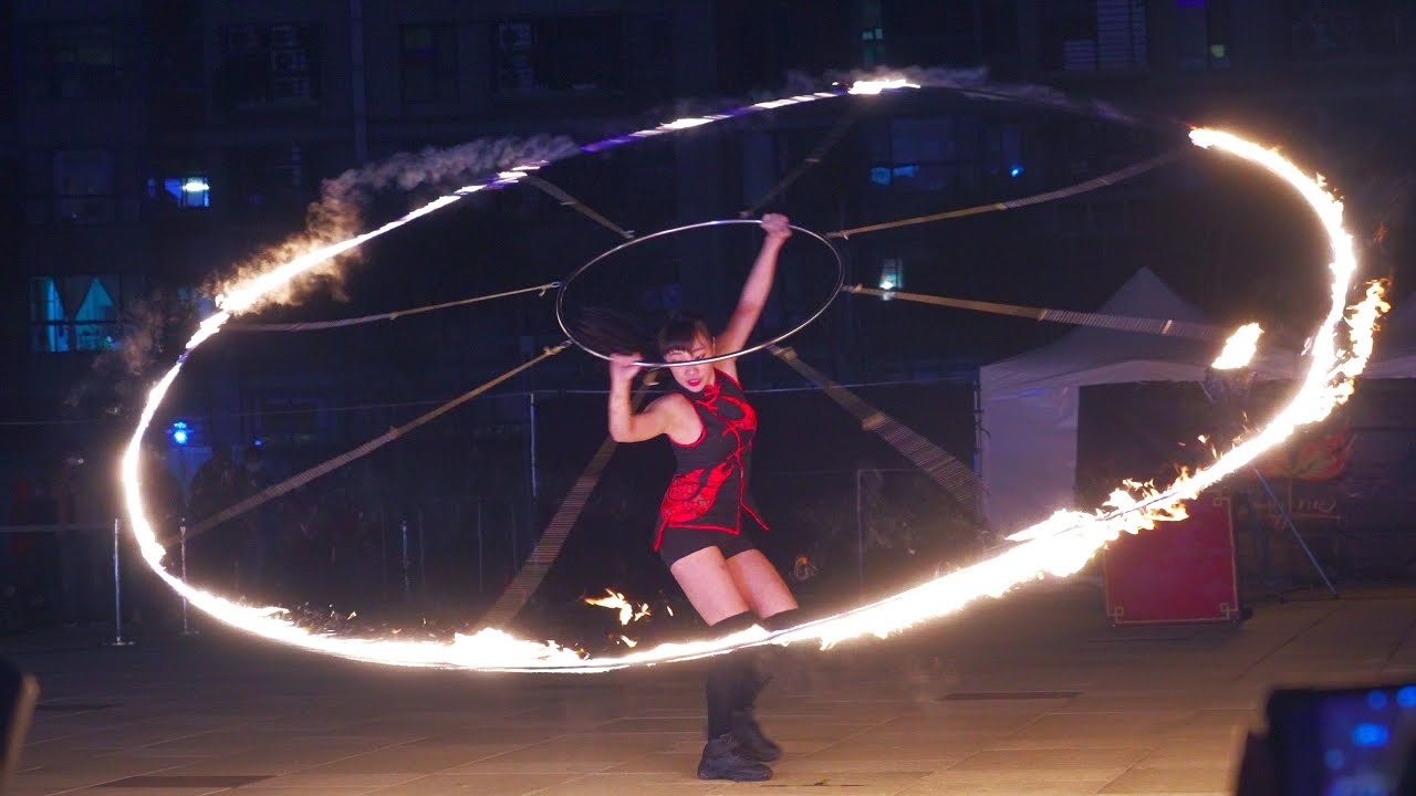 台灣特技綻放光芒【火舞】達人秀(4K slow motion)