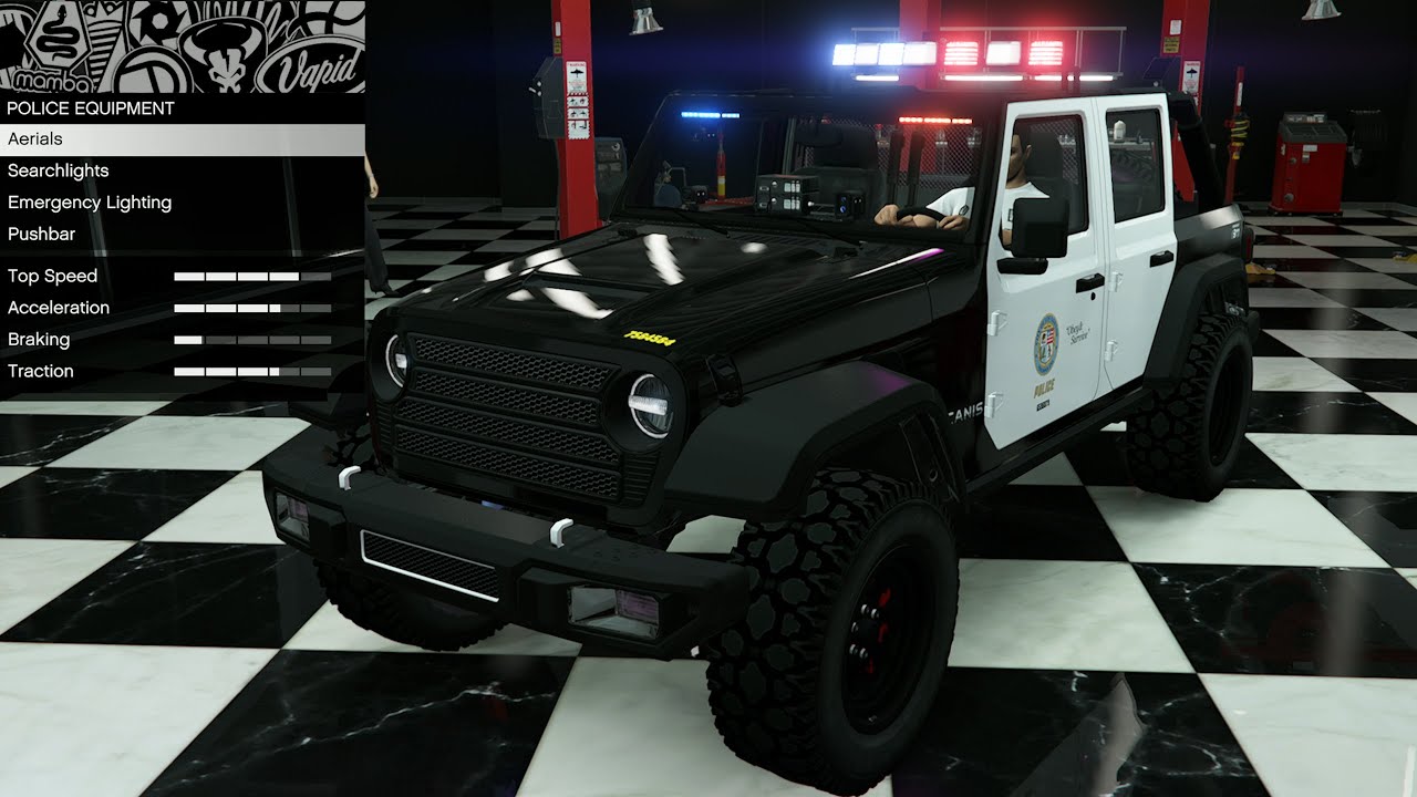GTA 5 — DLC «Настройка транспортного средства» — Canis Terminus Patrol (полицейский автомобиль Je...