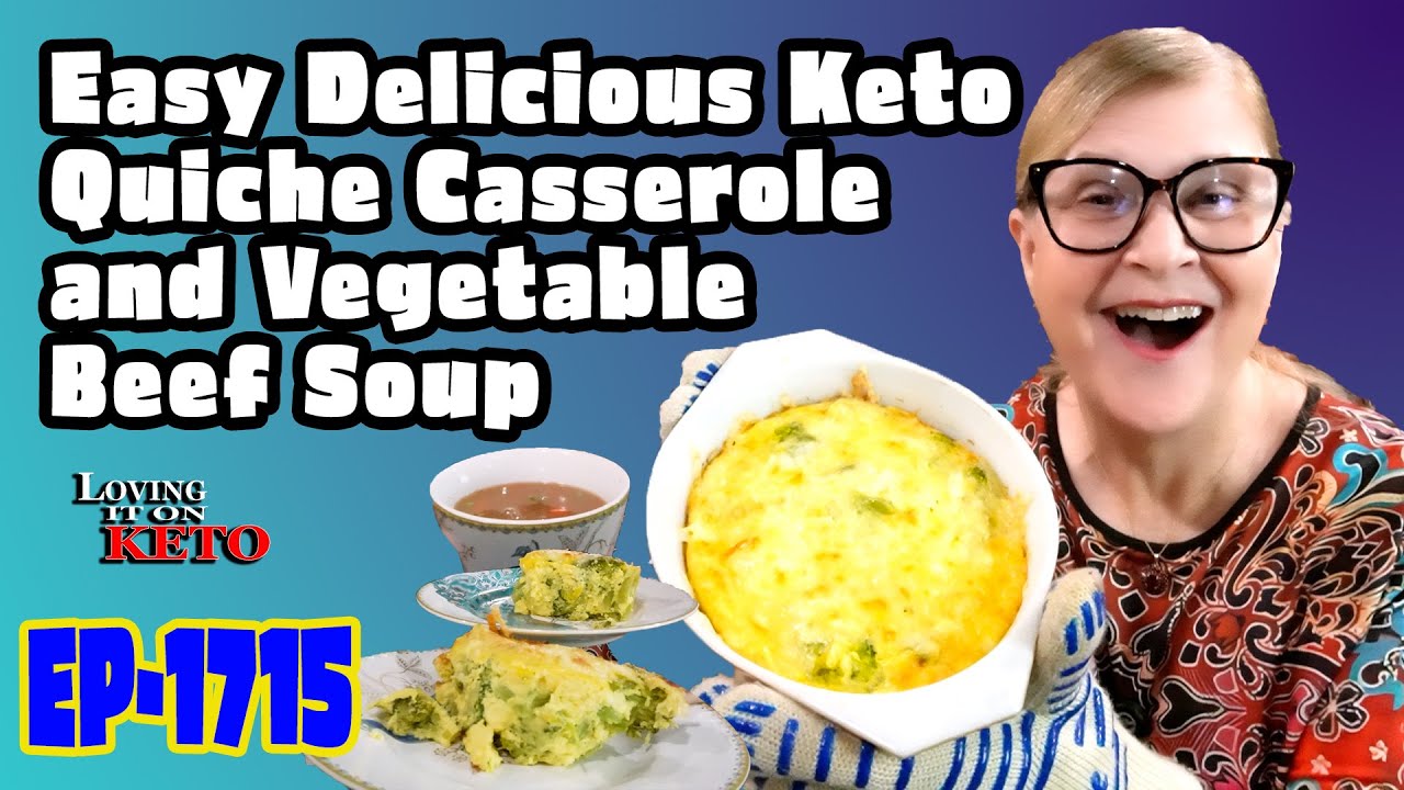 Простая и вкусная кето-запеканка с овощным супом из говядины