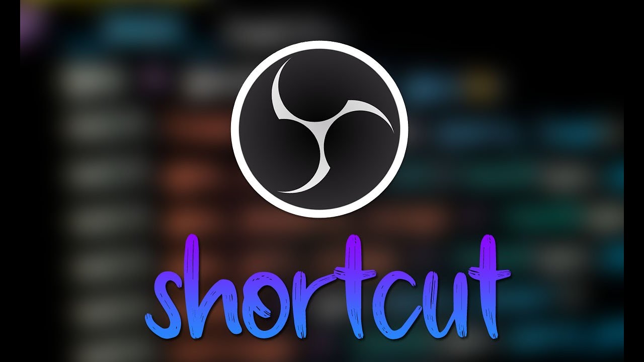 How to add shortcut in OBS studio