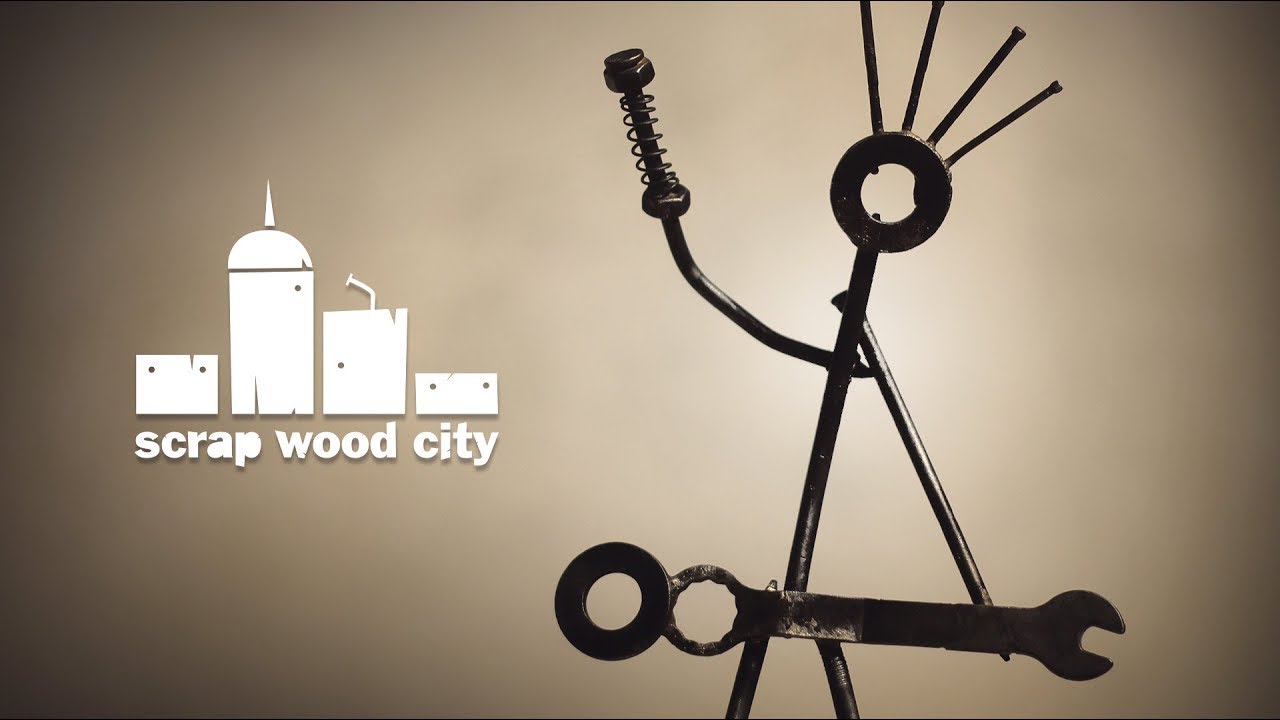 Making a scrap metal guitarist sculpture with silver solder