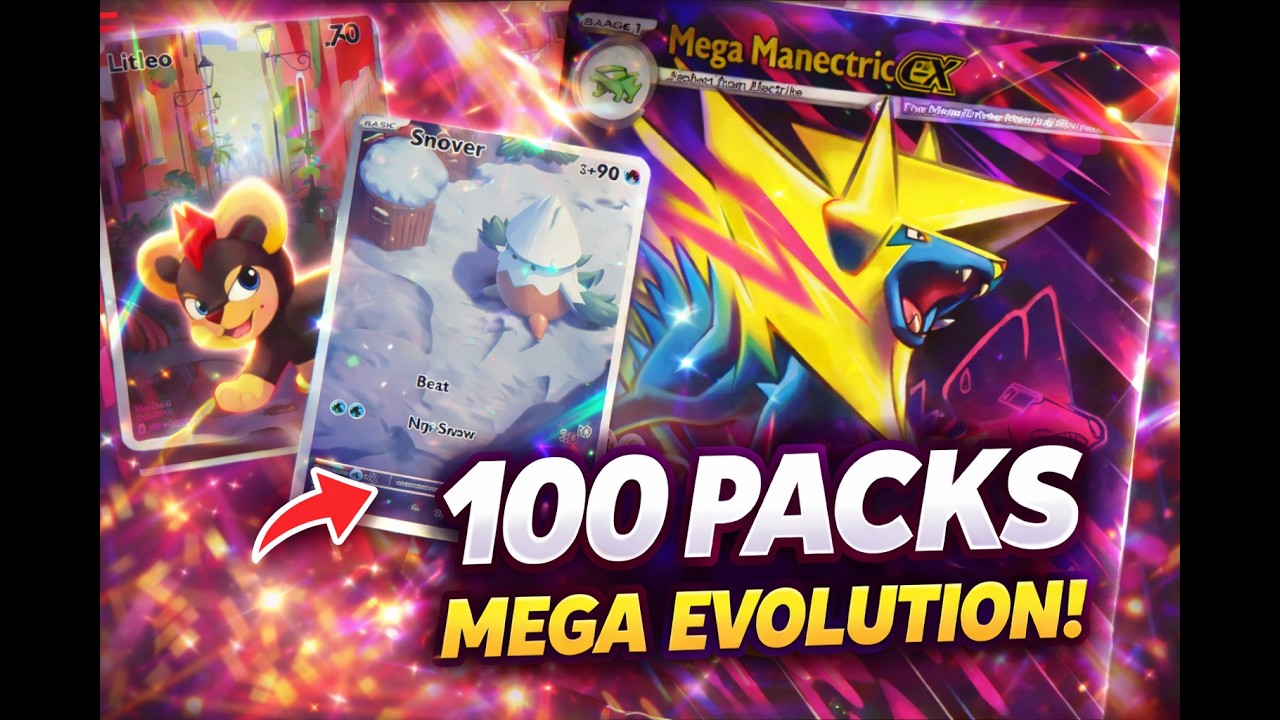 Opening 100 Mega Evolution Pokemon Packs... IS IT WORTH IT?!
