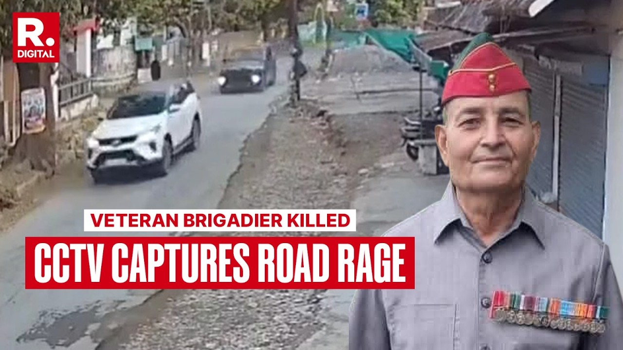 Veteran Brigadier VK Joshi Killed In Dehradun: CCTV Footage Shows Two Vehicles, Gunshots Heard