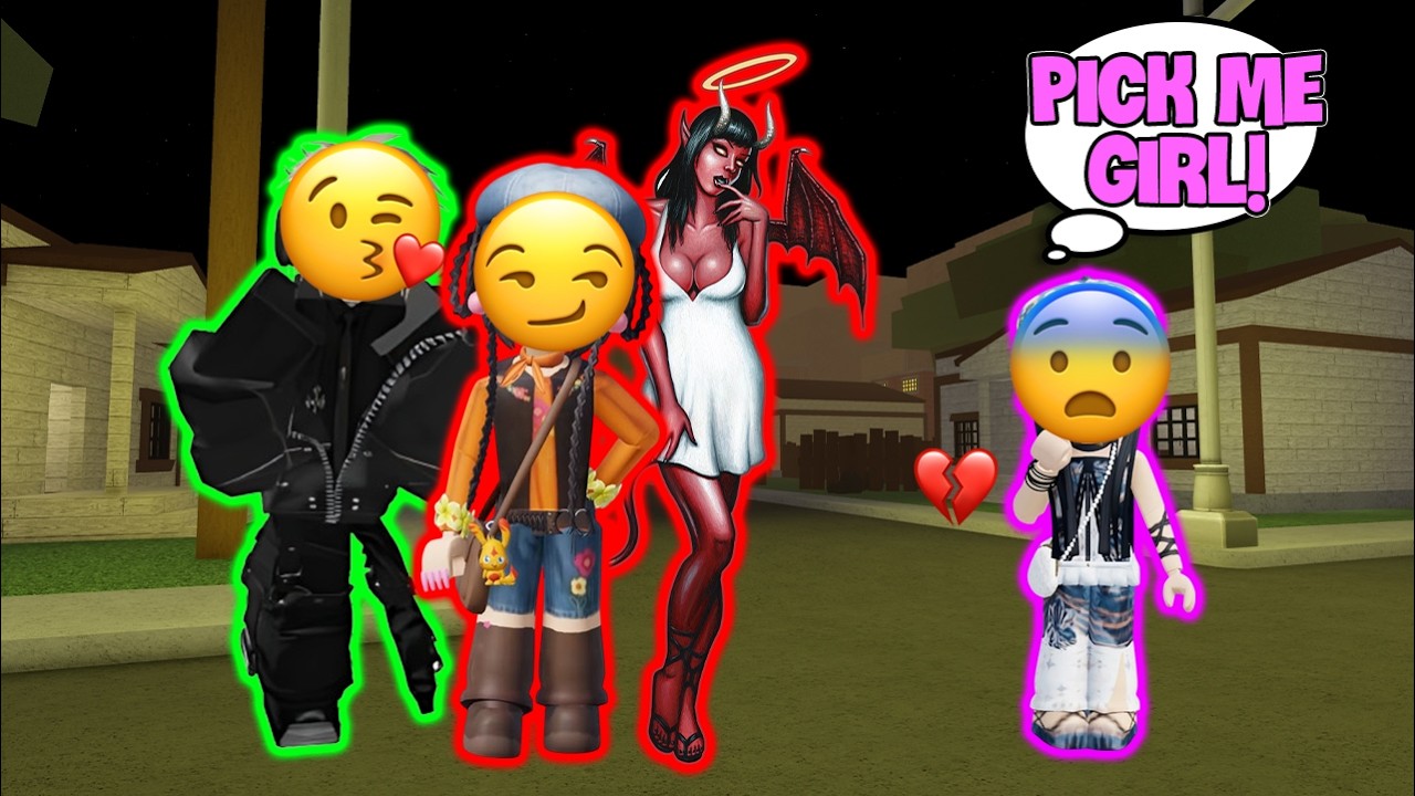 Девушка, которая пытается меня заменить, пыталась меня заменить. #roblox #robloxstory