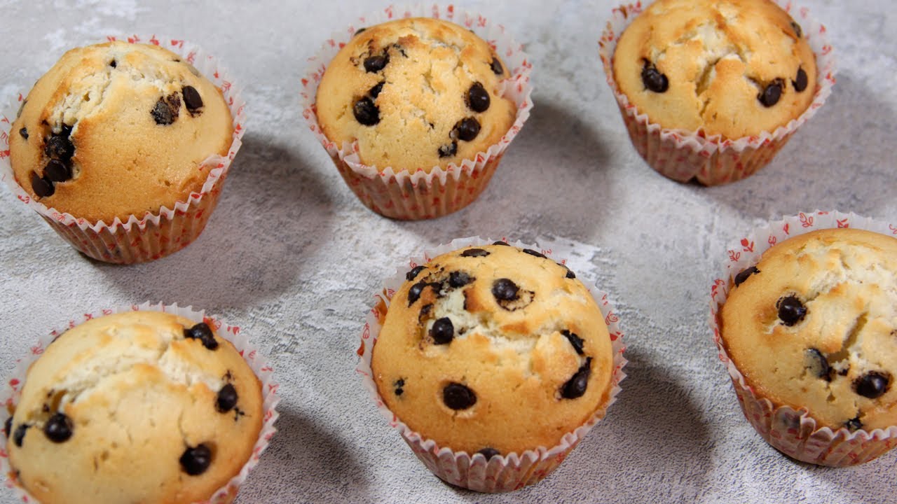 Рецепт маффинов с шоколадной крошкой 🧁