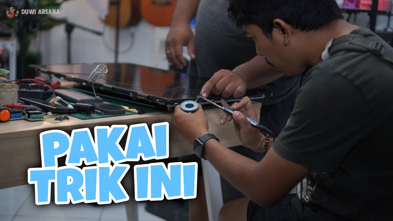LAYAR TV BERGARIS, Gampang Benerin nya VLOG239