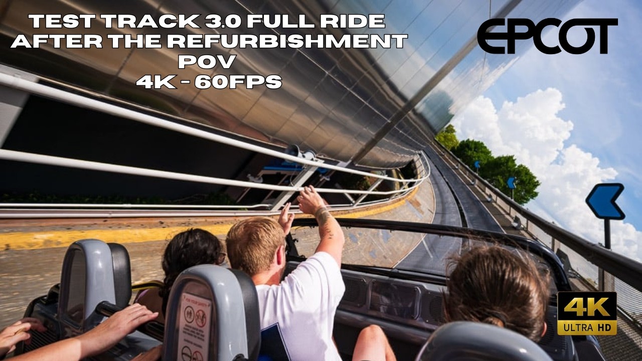 NEW! Test Track 4K @POV 60fps  Ride | EPCOT Disney World 2026 | High-Speed Thrill Experience