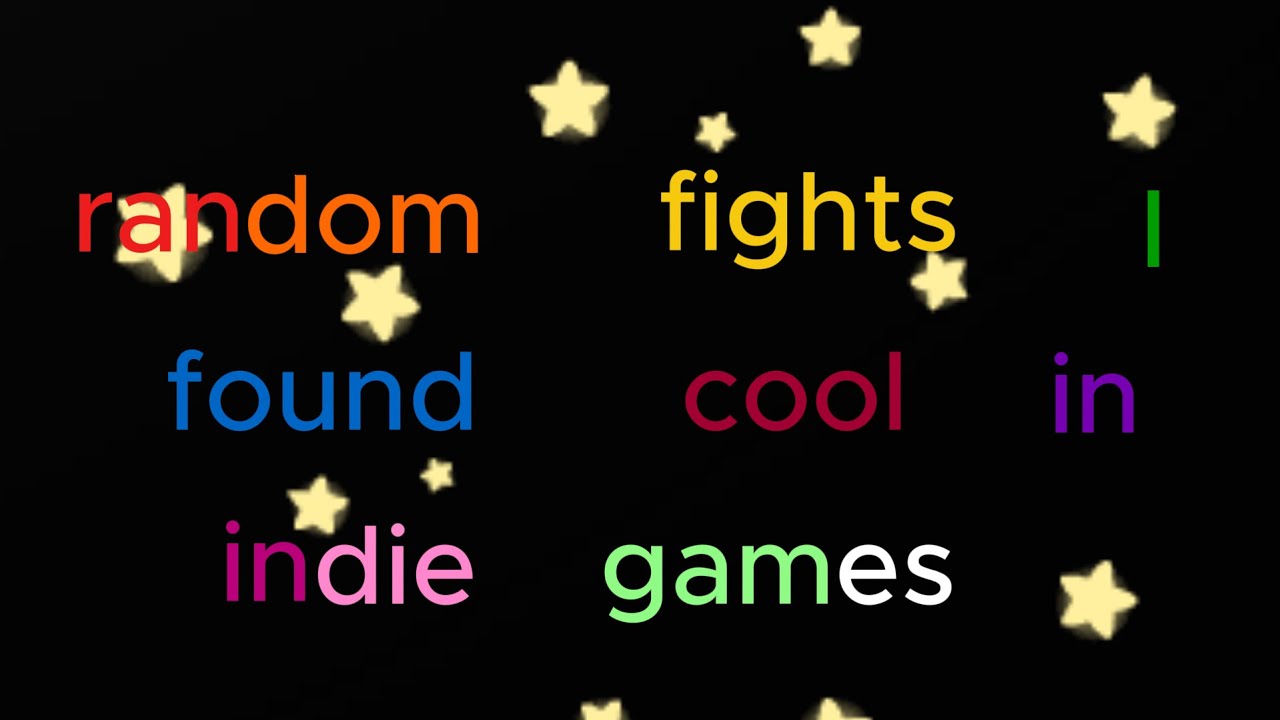 Random Fight I Found Cool In Indie Games (or RFIFCIIG)