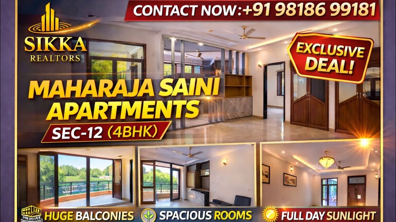 4 BHK Maharaja Saini Apartments Dwarka Sec-12