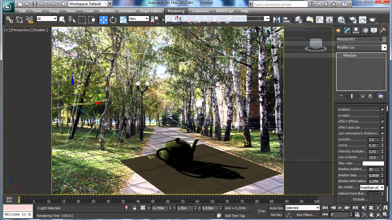 Наложение 3d-модели с тенью на фотографию