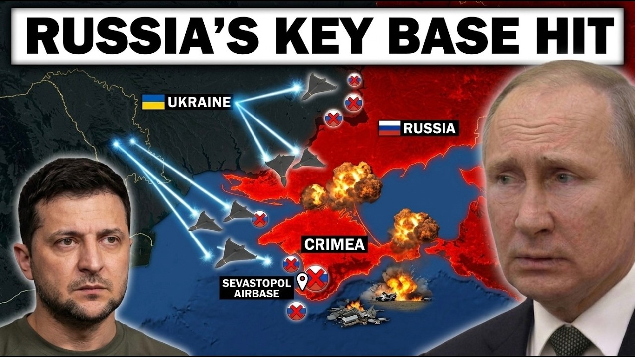 Украина нанесла удар беспилотником по аэродрому в Севастополе (Крым) &mdash; сообщается о мощном взрыве.