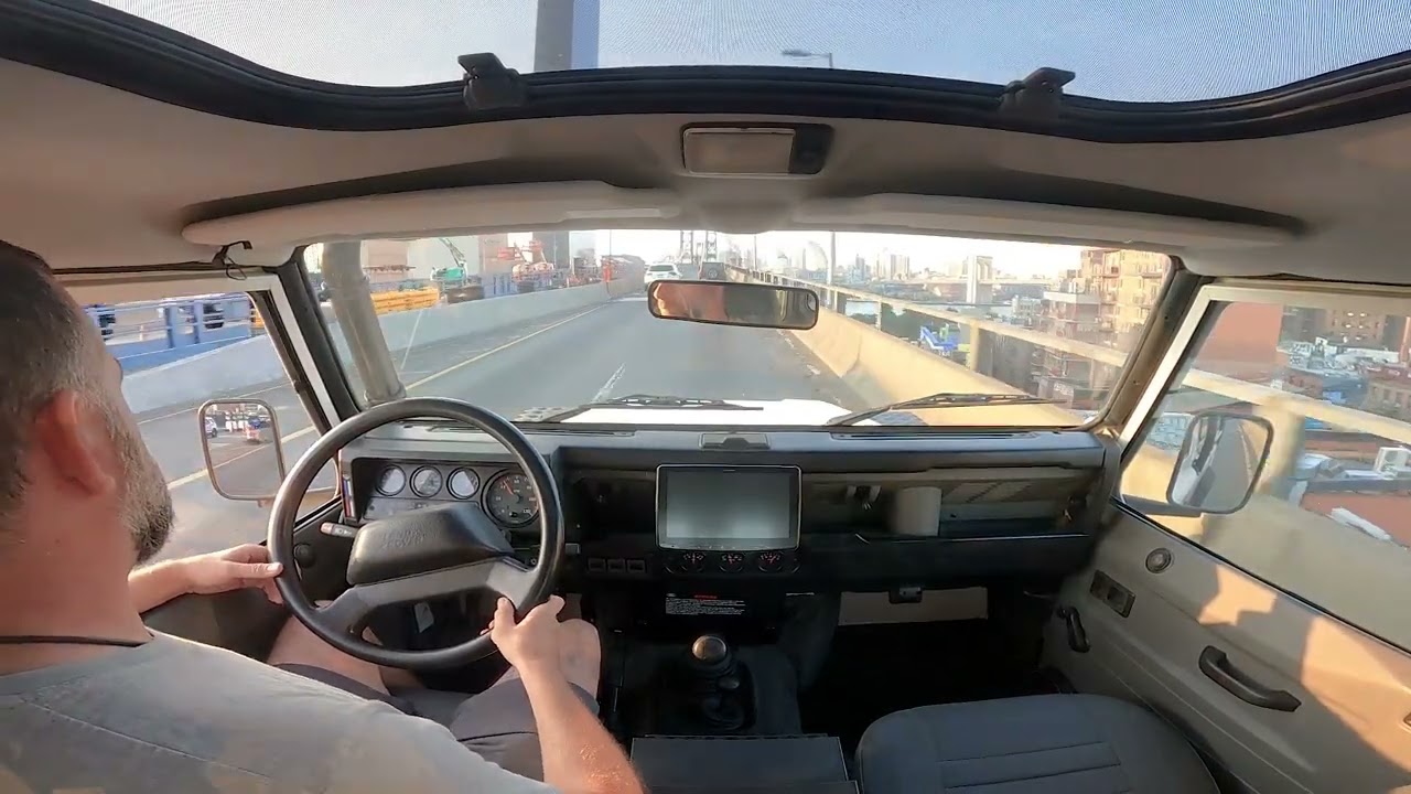 Driving Video -Land Rover 1997 NAS D90, Modified with International HS 2.8L engine & R380