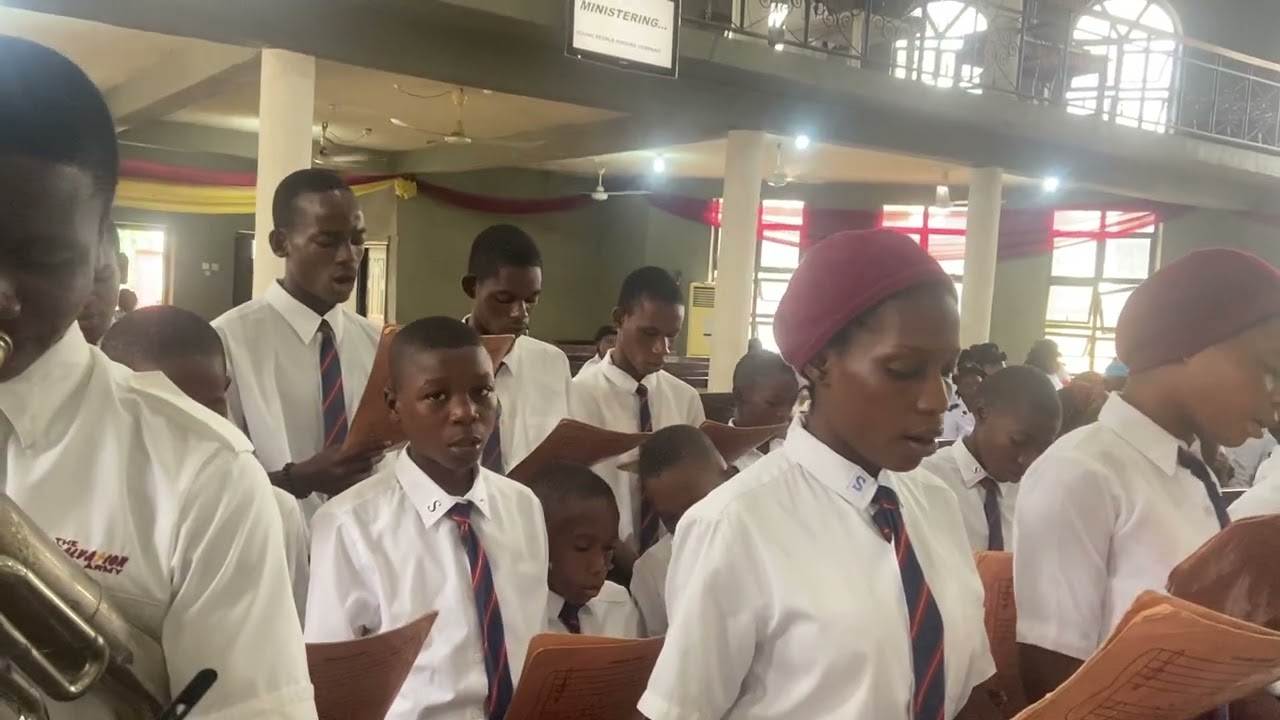 The Salvation army Ukana corps young people singing company rendering a beautiful piece🔥🎶 