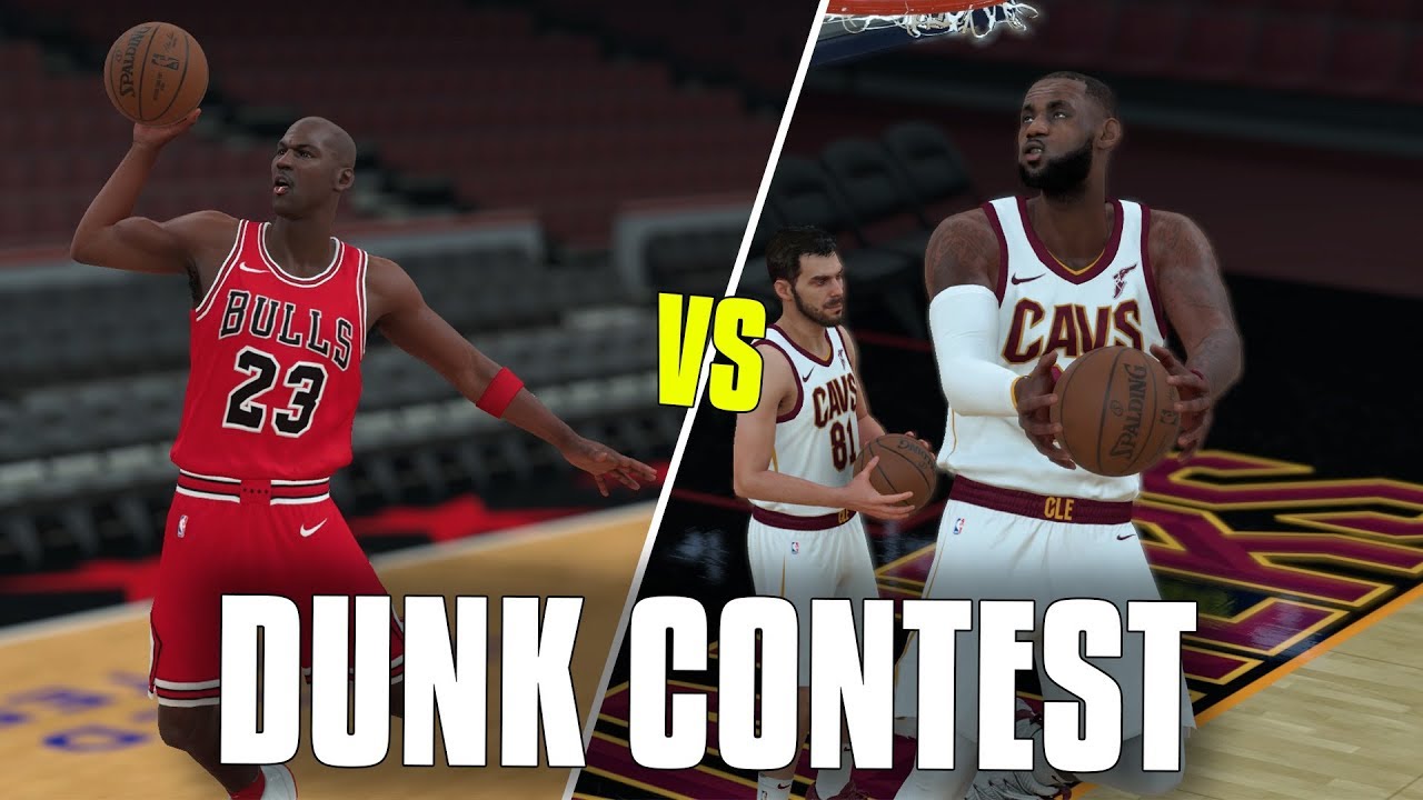Lebron James vs Michael Jordan In A Dunk Contest! NBA 2K18 Gameplay!