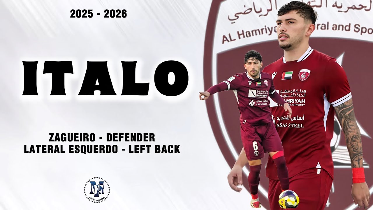 Italo (2004) • Zagueiro - Lateral Esquerdo / Defender - Left Back • 2025 - 2026