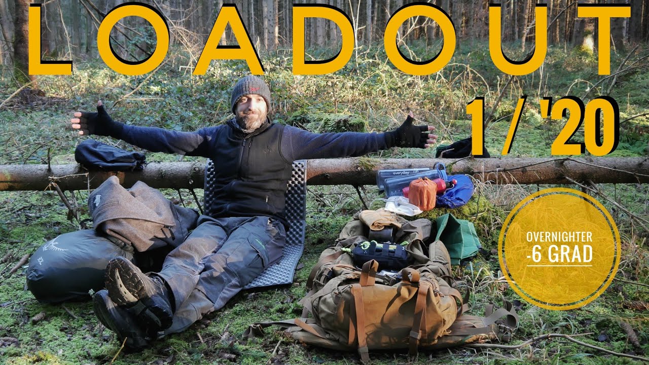 LOADOUT 1/2020 - Bushcraft Overnighter bei -6 Grad. Das hatte ich dabei!