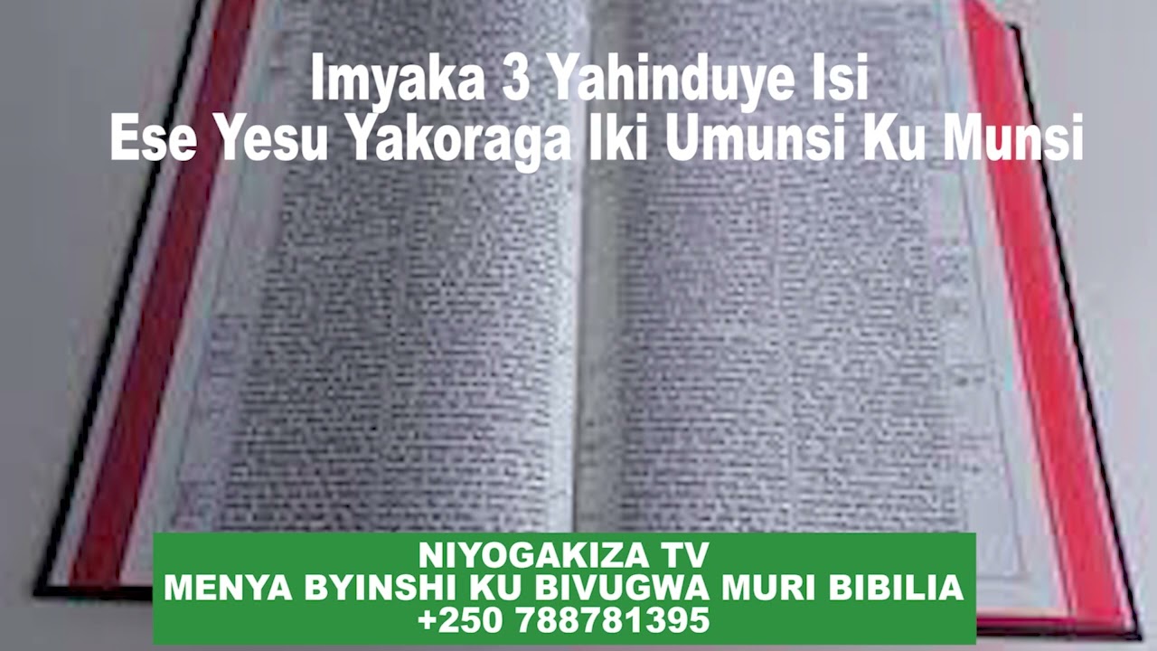 Imyaka 3 Yahinduye Isi: Ese Yesu Yakoraga Iki Umunsi Ku Munsi?