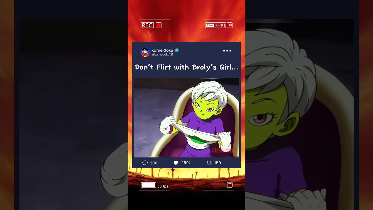 Don&rsquo;t Flirt with Broly&rsquo;s Girl&hellip; #dragonball #goku #anime #edit