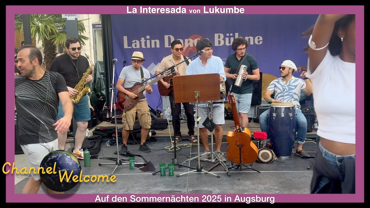 Kolumbianischer Flair auf den Sommernächten 2025 in Augsburg - La Interesada von Lukumbe.