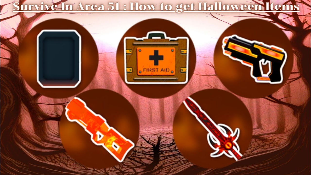 Survive In Area 51 : How to get Halloween Items 2022