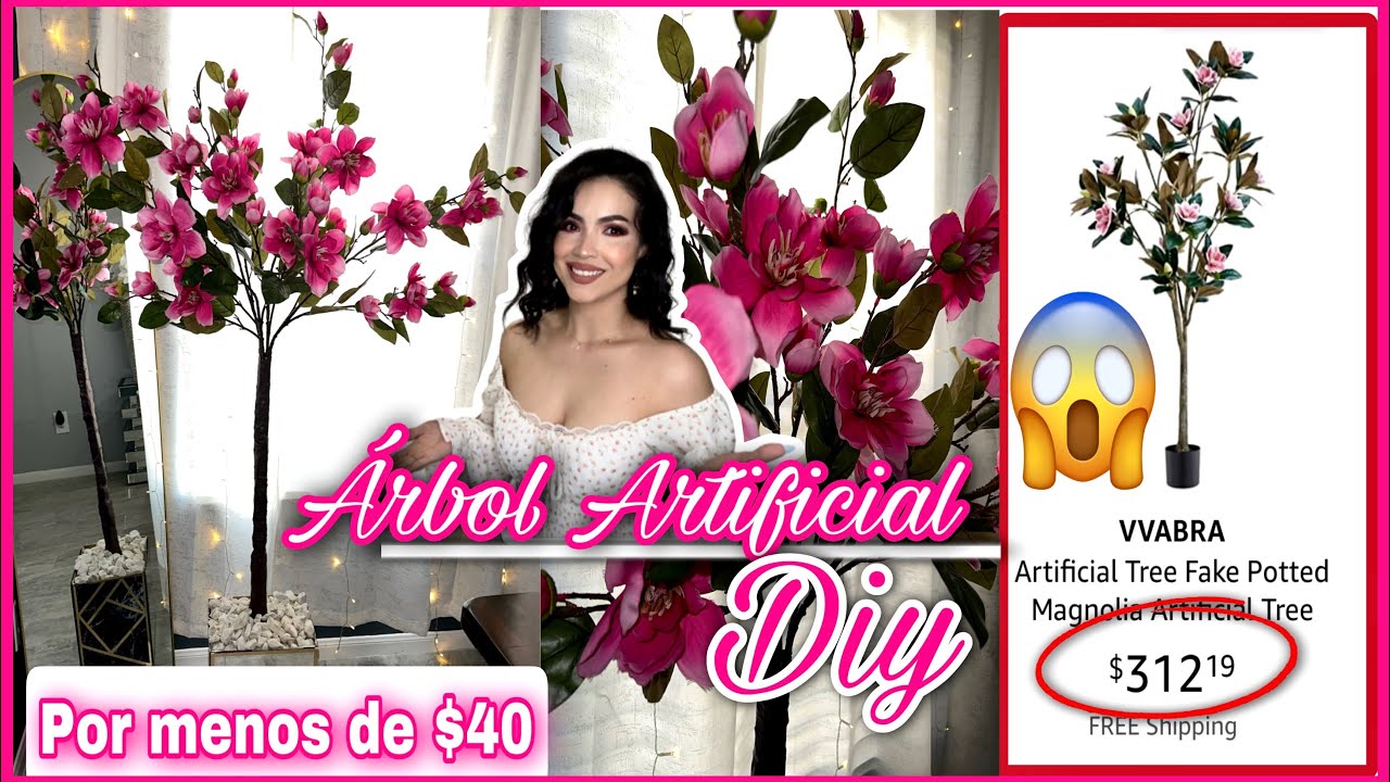Decoración Verano 2023 💖 Cómo hacer un ÁRBOL ARTIFICIAL 💖Manualidades Faciles #artificialtree