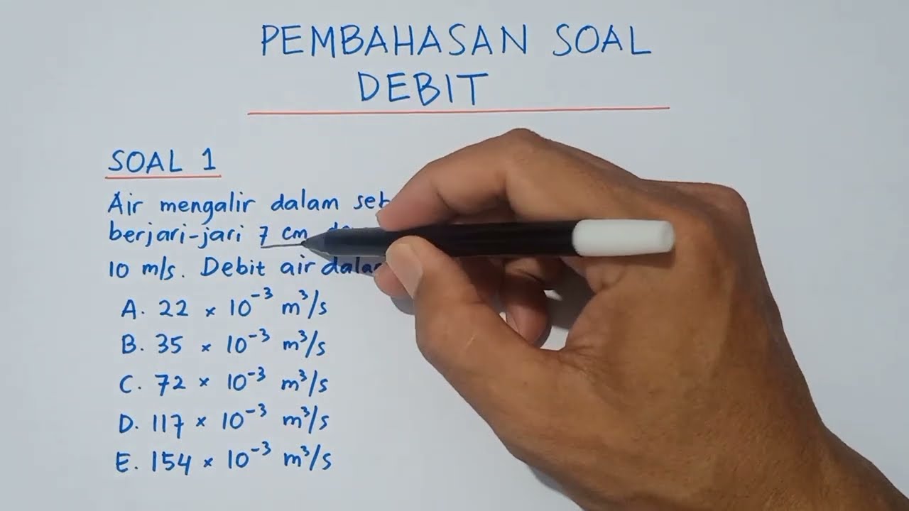 Pembahasan Soal-Soal Debit || Fisika Kelas XI || #oprekmafiki #fisikasma #fisikaasyik #fisikamudah