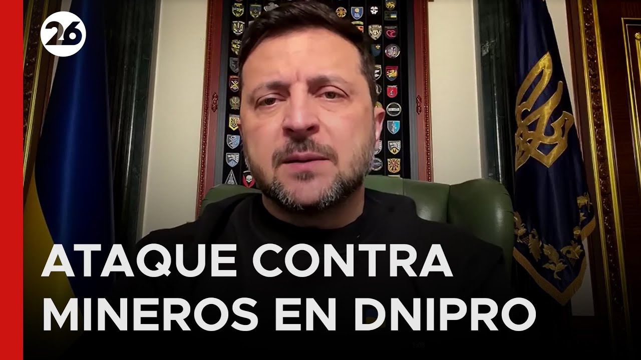 🇺🇦 ATAQUE RUSO DEJA 12 MINEROS MUERTOS | Zelenski ofreci&oacute; sus condolencias a las familias