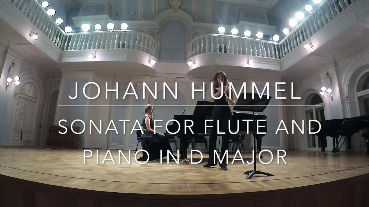 Johann Hummel - Sonata for flute and piano in D major