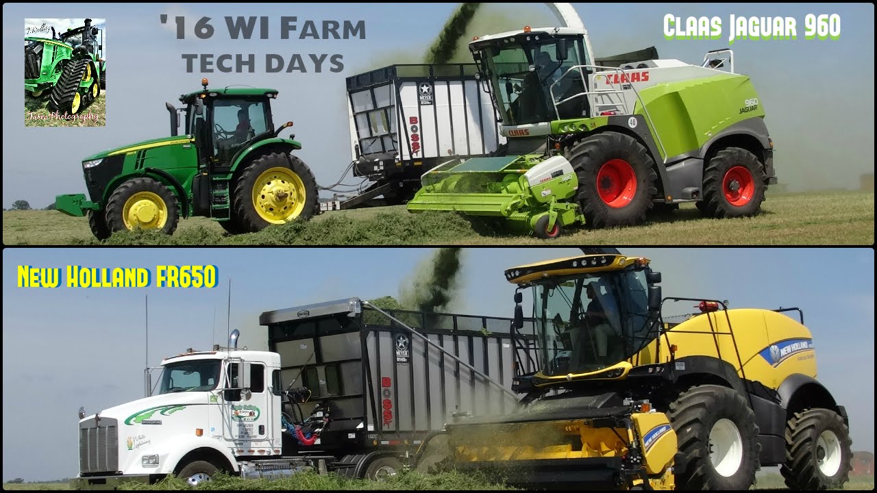 '16 WI Farm Tech Days: Claas Jaguar 960 & New Holland FR650