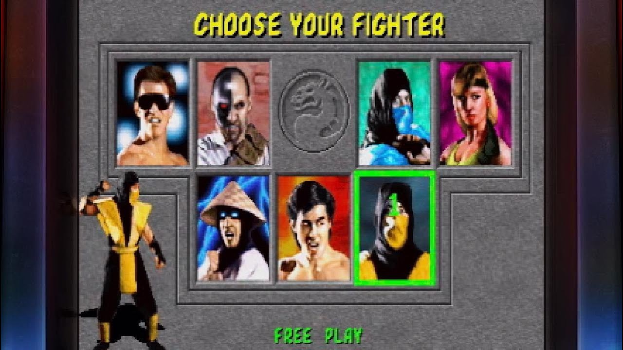 Mortal Kombat (Arcade) Scorpion Playthrough 