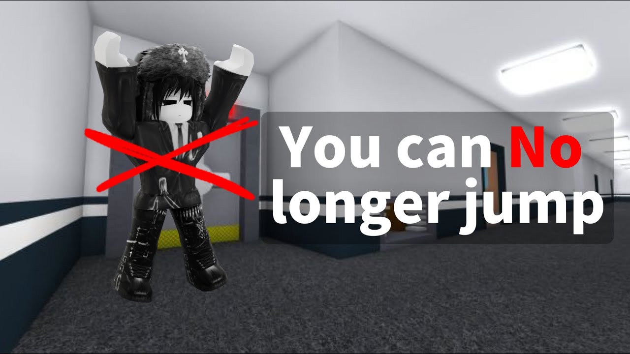 The No jumping challenge in Roblox Flee the facility