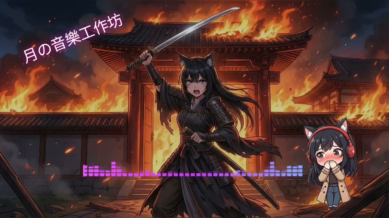 【和風ロック / Rhythmic Battle】月&蓮 -《霧の中の旗》【月の音樂工作坊】