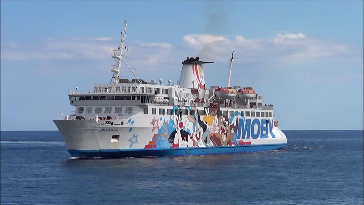 Moby Lines - Moby Kiss прибывает в Бастию