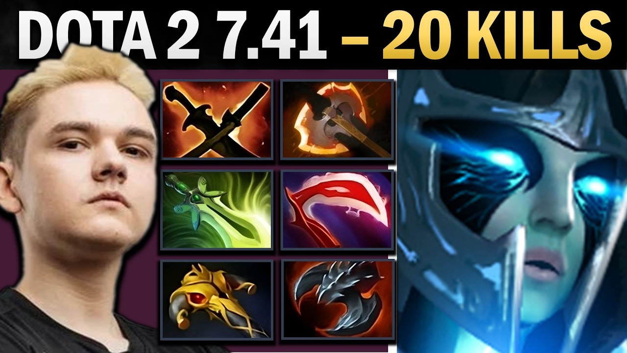 Phantom Assassin Dota 2 7.41 with 20 Kills and SNY - Dota Gameplay