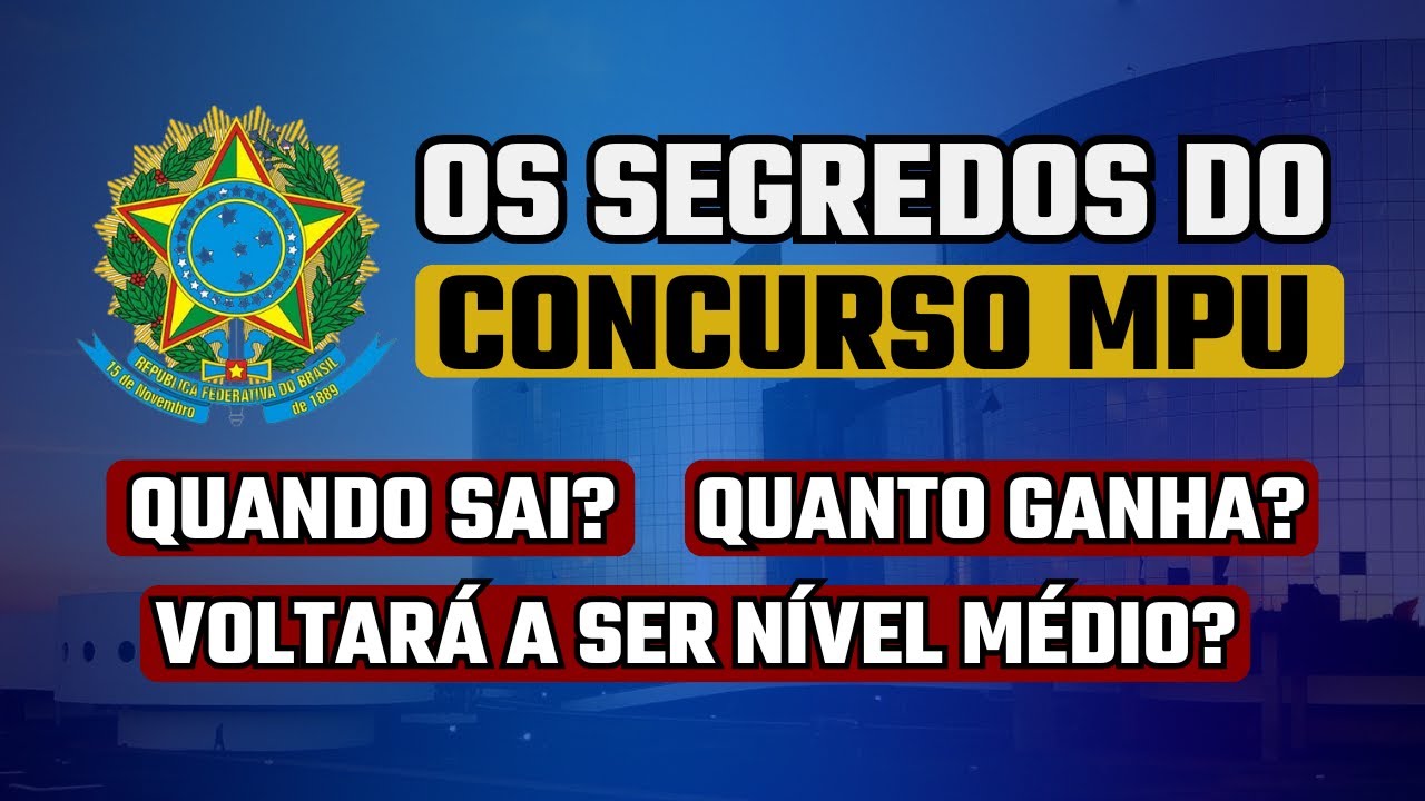 Concurso MPU: Edital a Qualquer Momento! Requisitos, Sal&aacute;rios e Oportunidades Incr&iacute;veis