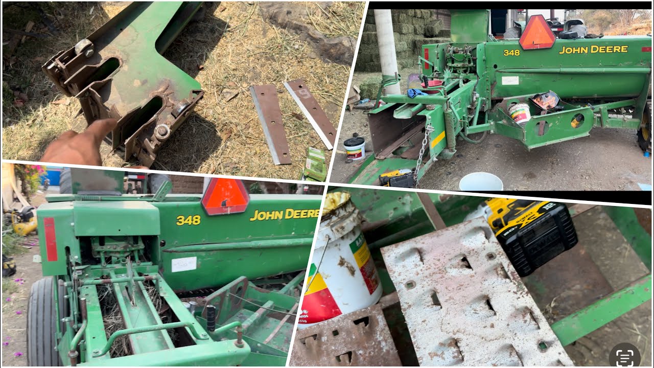 Reparando esta empacadora John Deere 348