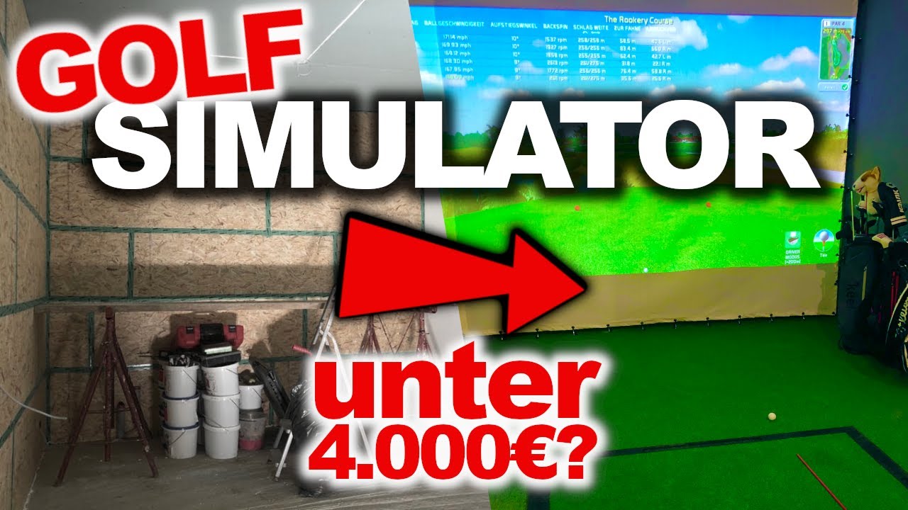 GOLF SIMULATOR selber bauen [für wenig Geld] - creative Golf 3D 🏌️