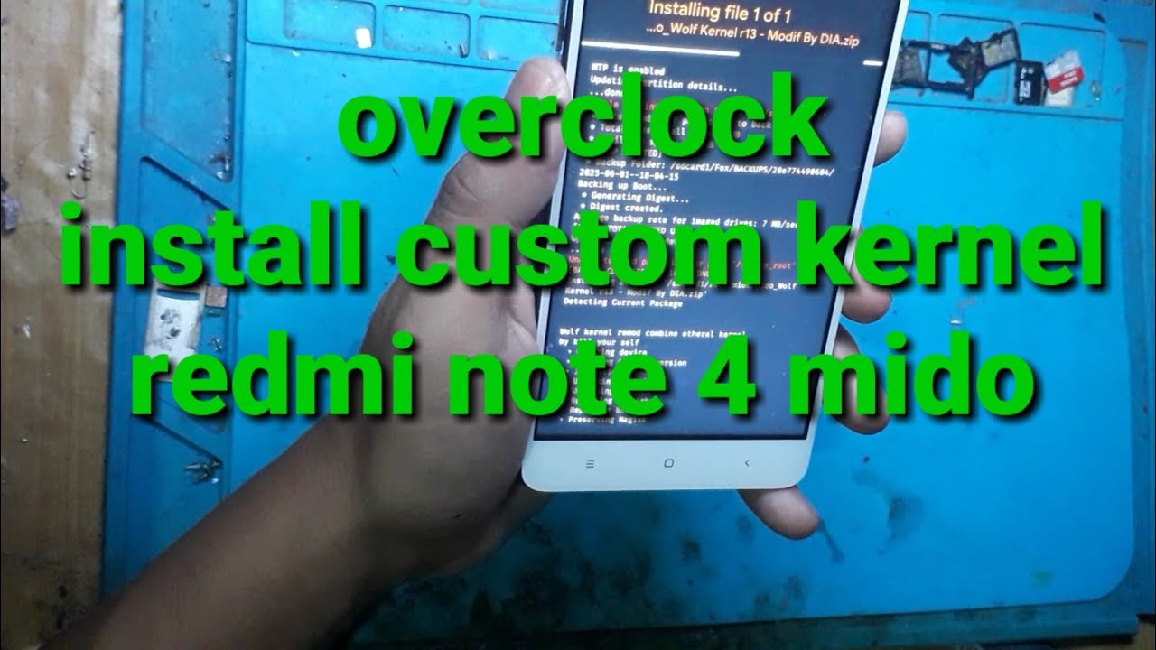 Overclock redmi note 4 mido//install custom kernel redmi note 4 mido