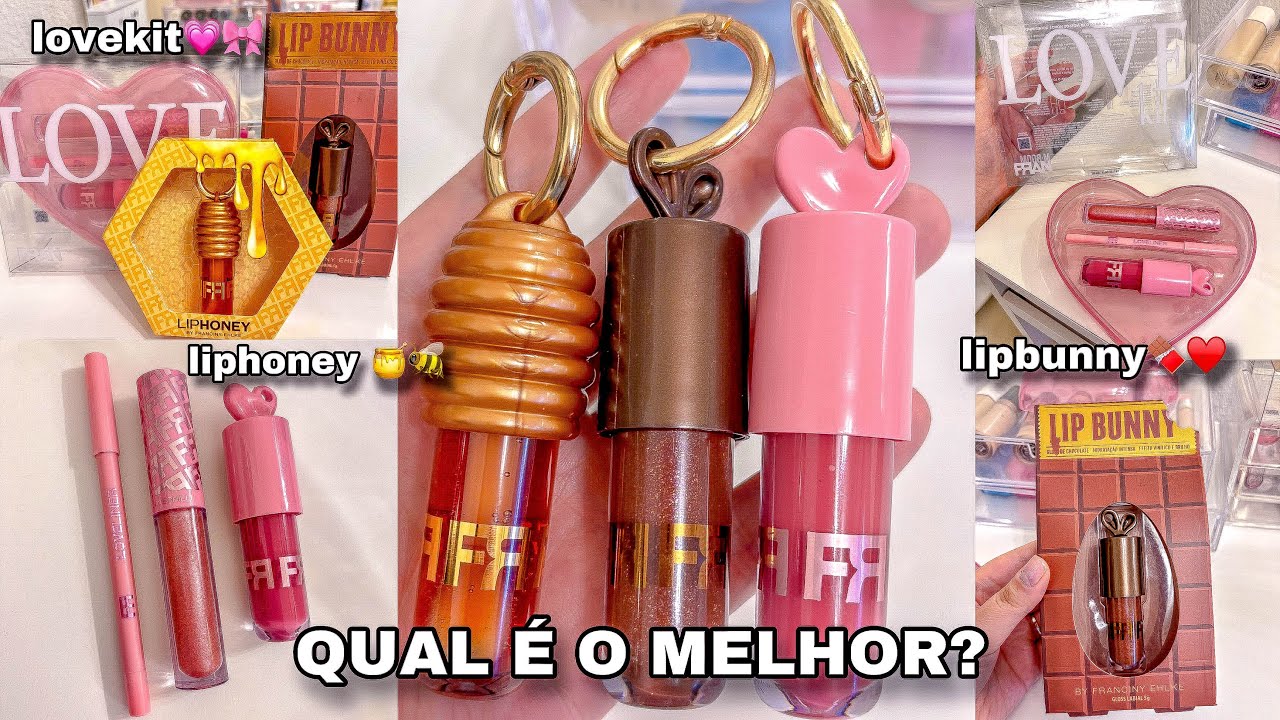 COMPRINHAS DE AUTOCUIDADO🎀🌸testei todos os gloss da Fran• liphoney• lipbunny•lovekit