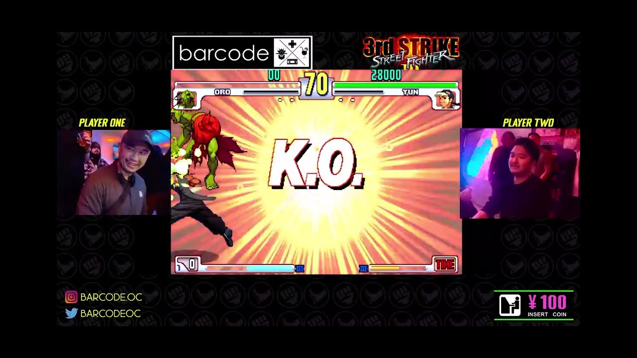 SFIII 3rd Strike: Hungbee ( Oro ) VS Issei ( Yun ) At BarcodeOC Game 2