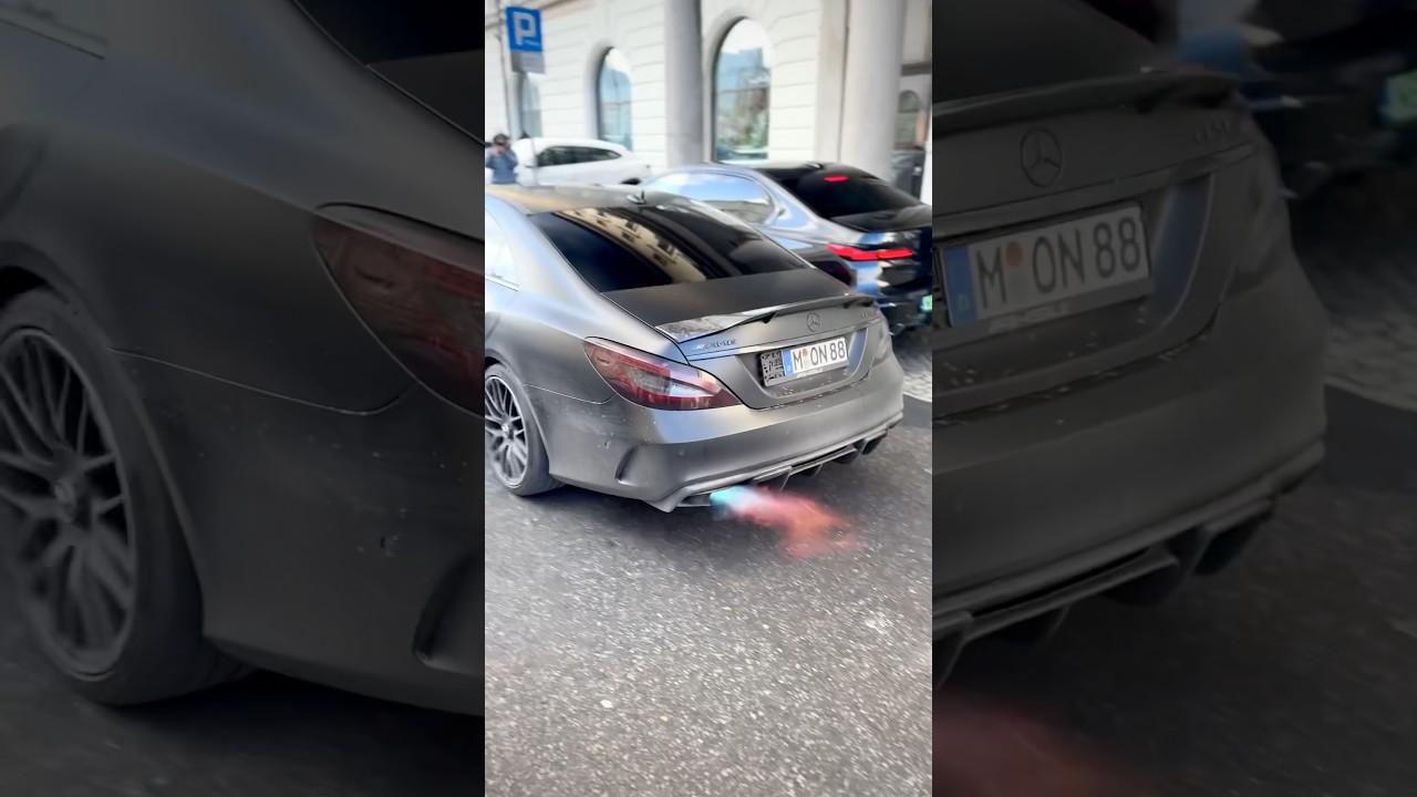 BEST SOUND 🔥 Mercedes-Benz CLS 63 AMG 🤯 STRAIGHT PIPES | #amg #mercedes #cls