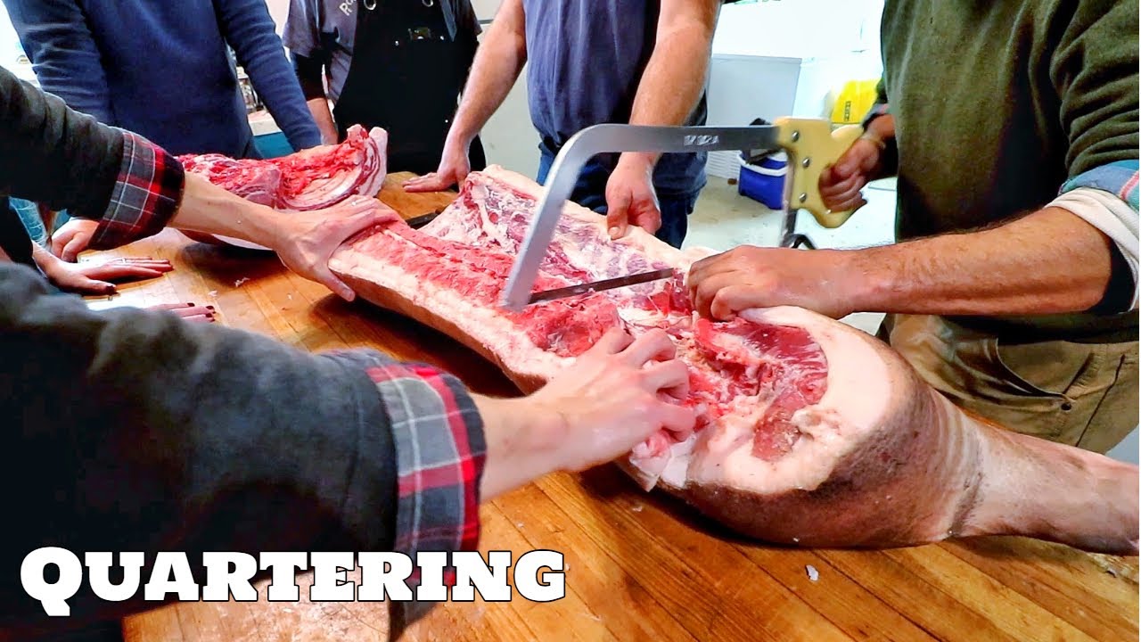 Butchering Your Own Farm Raised Pig (Primal Cuts) w/Hand Hewn Farm -Part 3