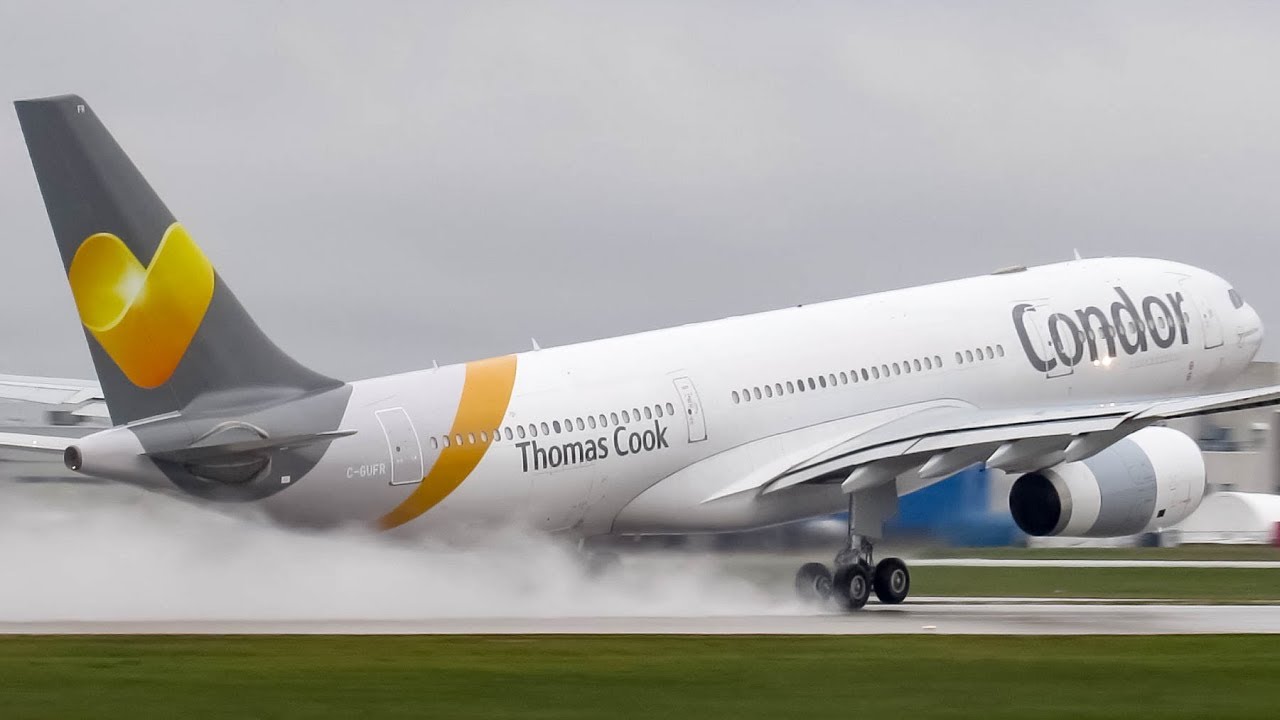 Condor Airbus A330-200 (A332) departing Montreal (YUL/CYUL)