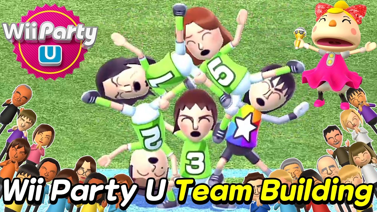 Wii Party U Team Building 🎵 Satoru Vs Akira Vs Sophia Vs Skip | Expert com | AlexGamingTV