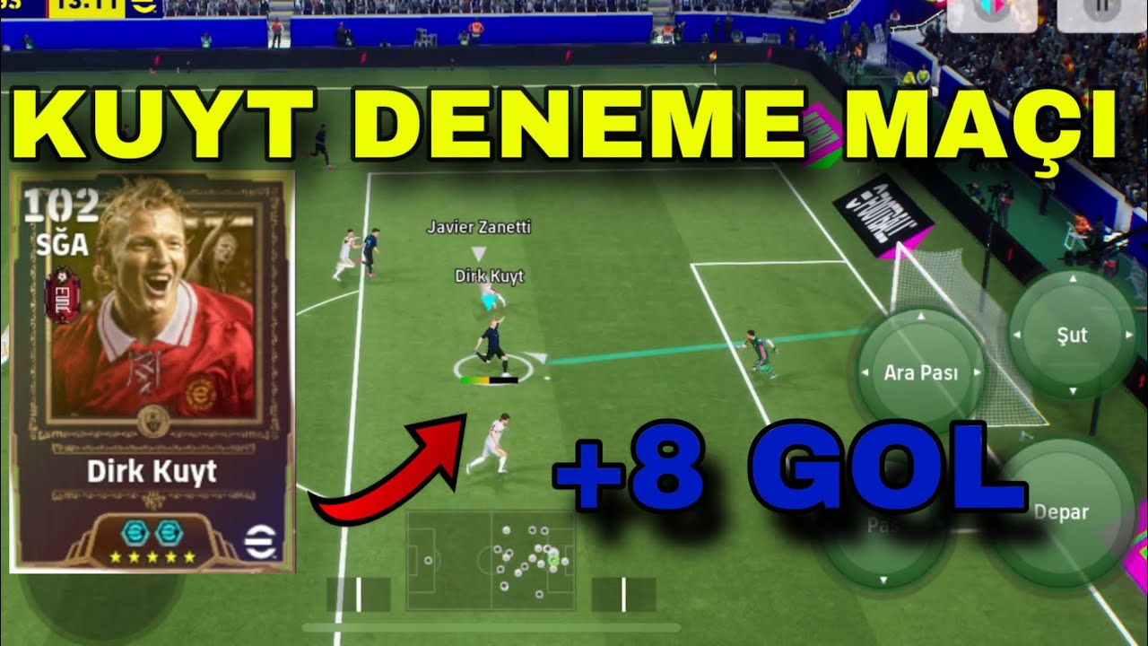 DİRK KUYT DENEME MAÇI ! TARİHİ COMEBACK +8 GOL 