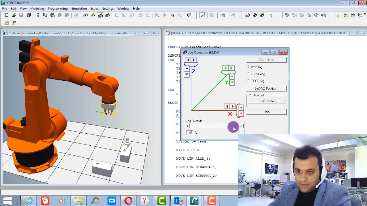FESTO CIROS  ROBOTİCS : KUKA KR125 PICK AND PLACE UYGULAMASI