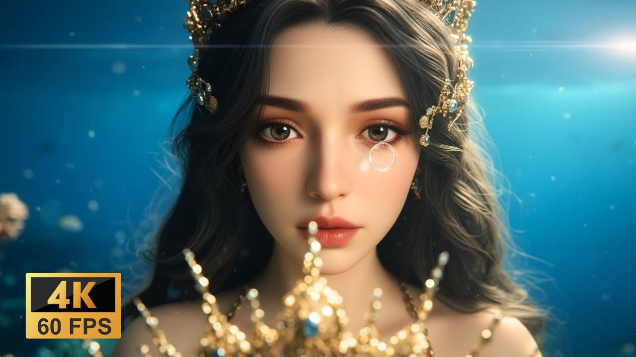 Lost Sea Mermaid Tranquility | Cinematic AI Music Video 4K | Fantasy Atlantis